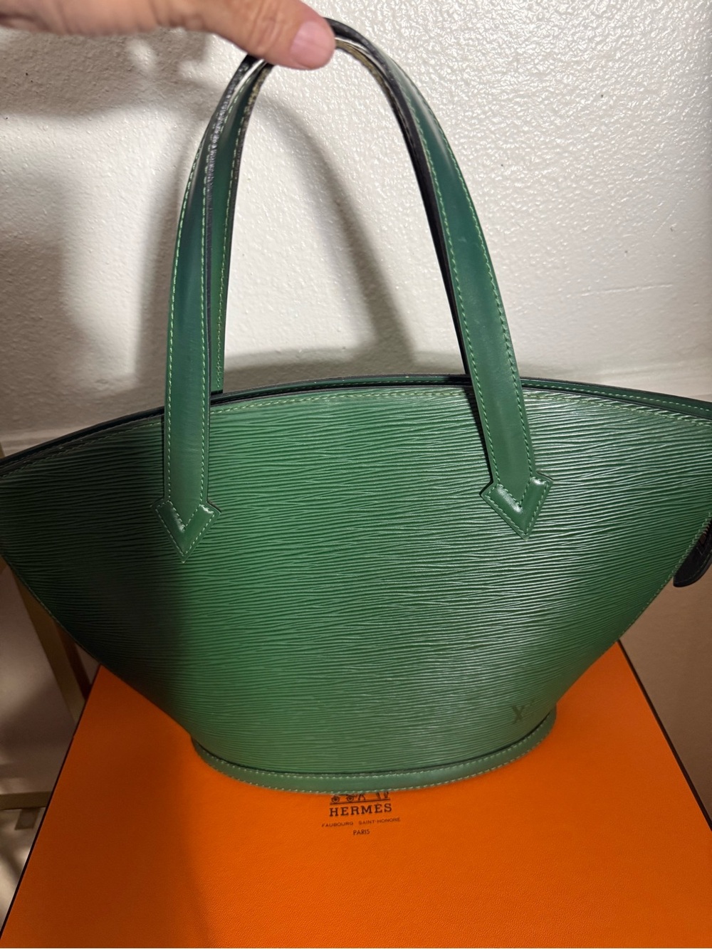 Louis Vuitton Green Epi Leather bag
